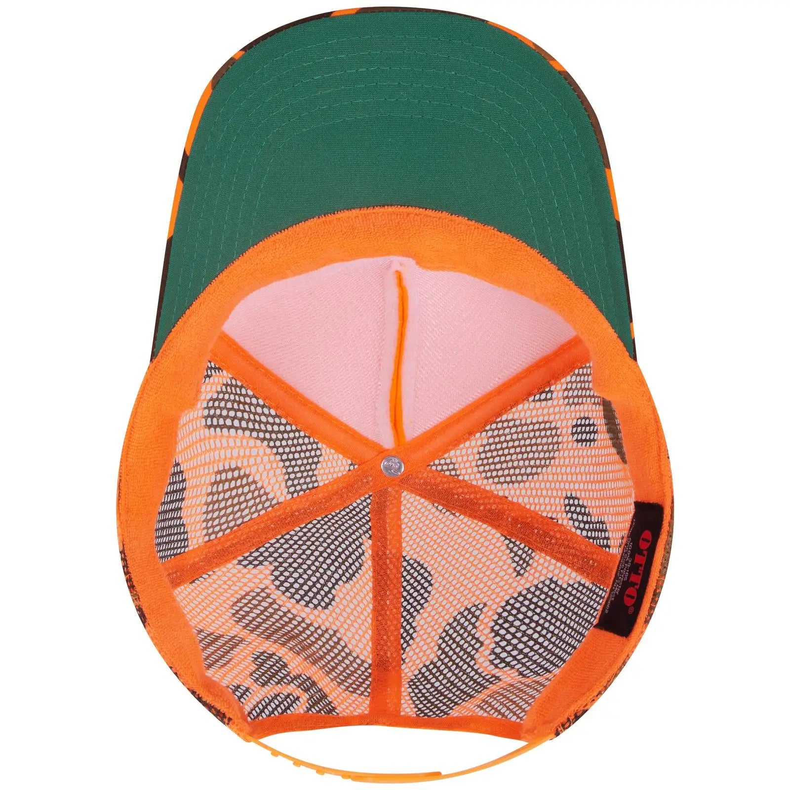 OTTO 39-165 5 Panel High Crown Mesh Back Trucker Cap - 009CPA - 009CPA / 6 1/2’’ - 7 5/8’’