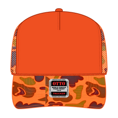 OTTO 39-165 5 Panel High Crown Mesh Back Trucker Cap - 009CPA - 009CPA / 6 1/2’’ - 7 5/8’’