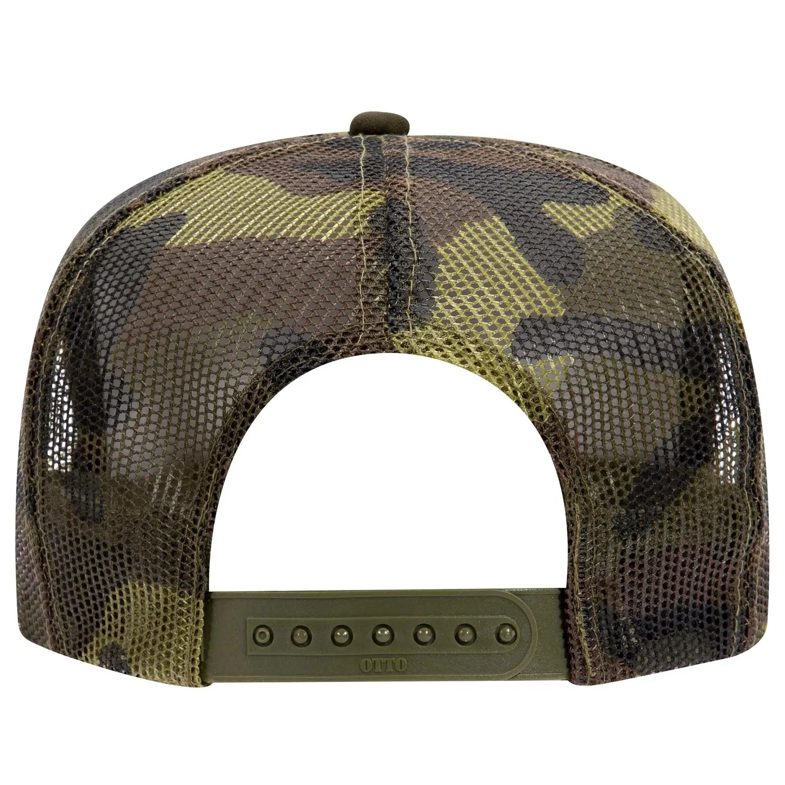 OTTO 39-165 5 Panel High Crown Mesh Back Trucker Cap - 016CPB - 016CPB / 6 1/2’’ - 7 5/8’’