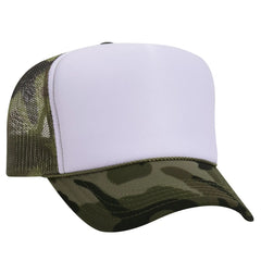 OTTO 39-165 5 Panel High Crown Mesh Back Trucker Cap - 016CPB - 016CPB / 6 1/2’’ - 7 5/8’’