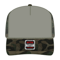 OTTO 39-165 5 Panel High Crown Mesh Back Trucker Cap - 021CPB - 021CPB / 6 1/2’’ - 7 5/8’’