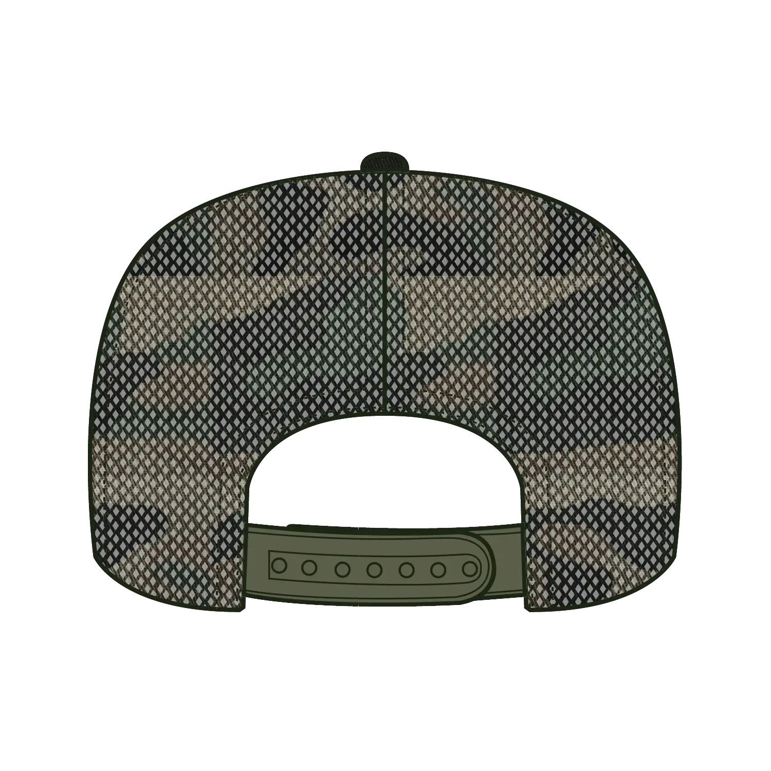 OTTO 39-165 5 Panel High Crown Mesh Back Trucker Cap - 0703CPB - 0703CPB / 6 1/2’’ - 7 5/8’’