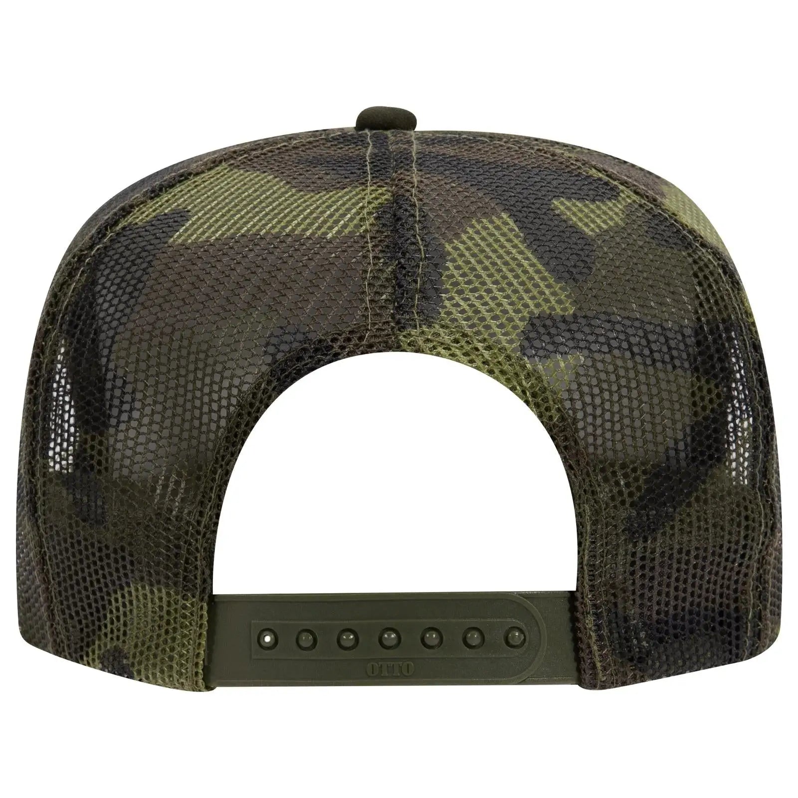 OTTO 39-165 5 Panel High Crown Mesh Back Trucker Cap - 0703CPB - 0703CPB / 6 1/2’’ - 7 5/8’’