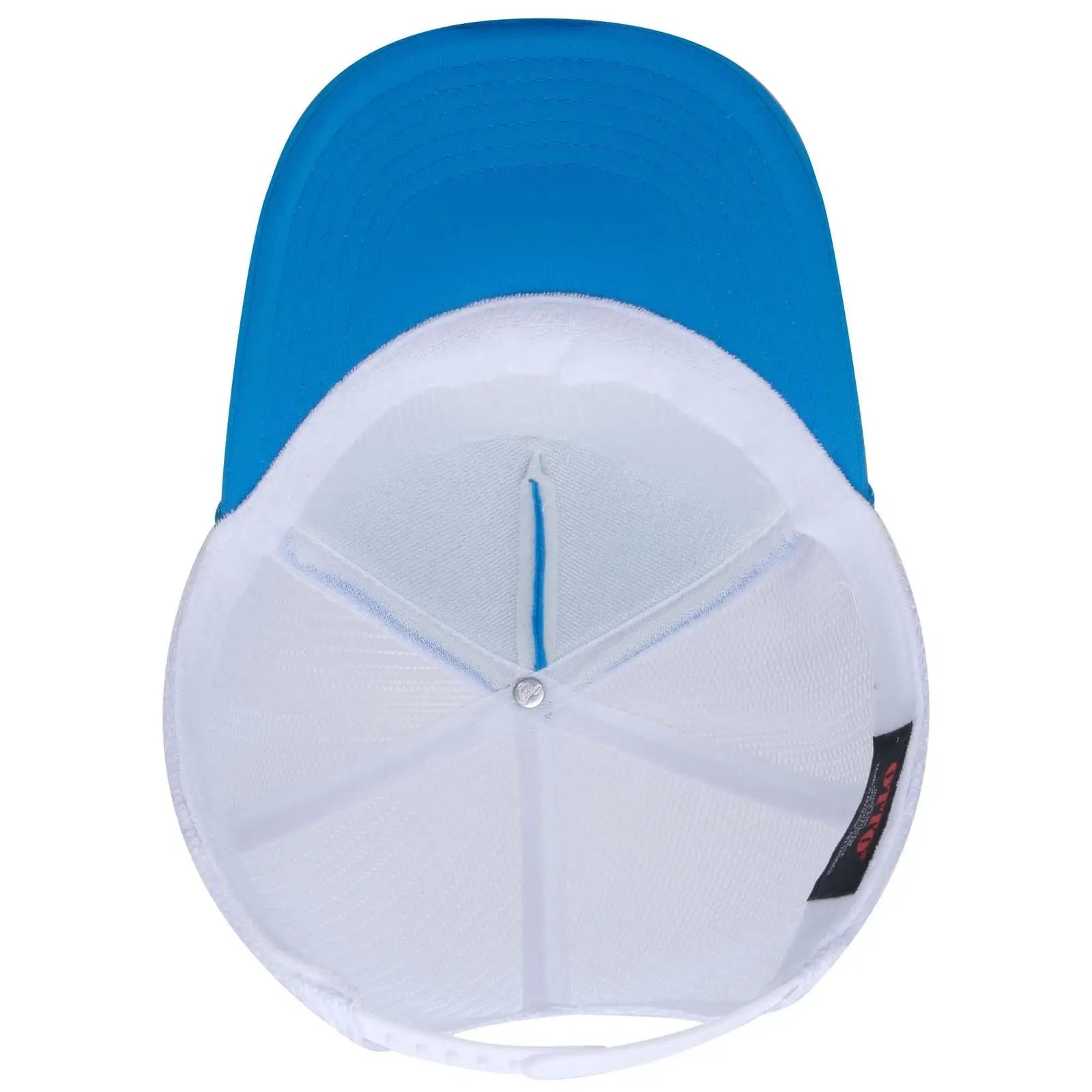 OTTO 39-165 5 Panel High Crown Mesh Back Trucker Cap - 10710716 N Blu/N Blu/Wht - 10710716 N Blu/N Blu/Wht / 6 1/2’’