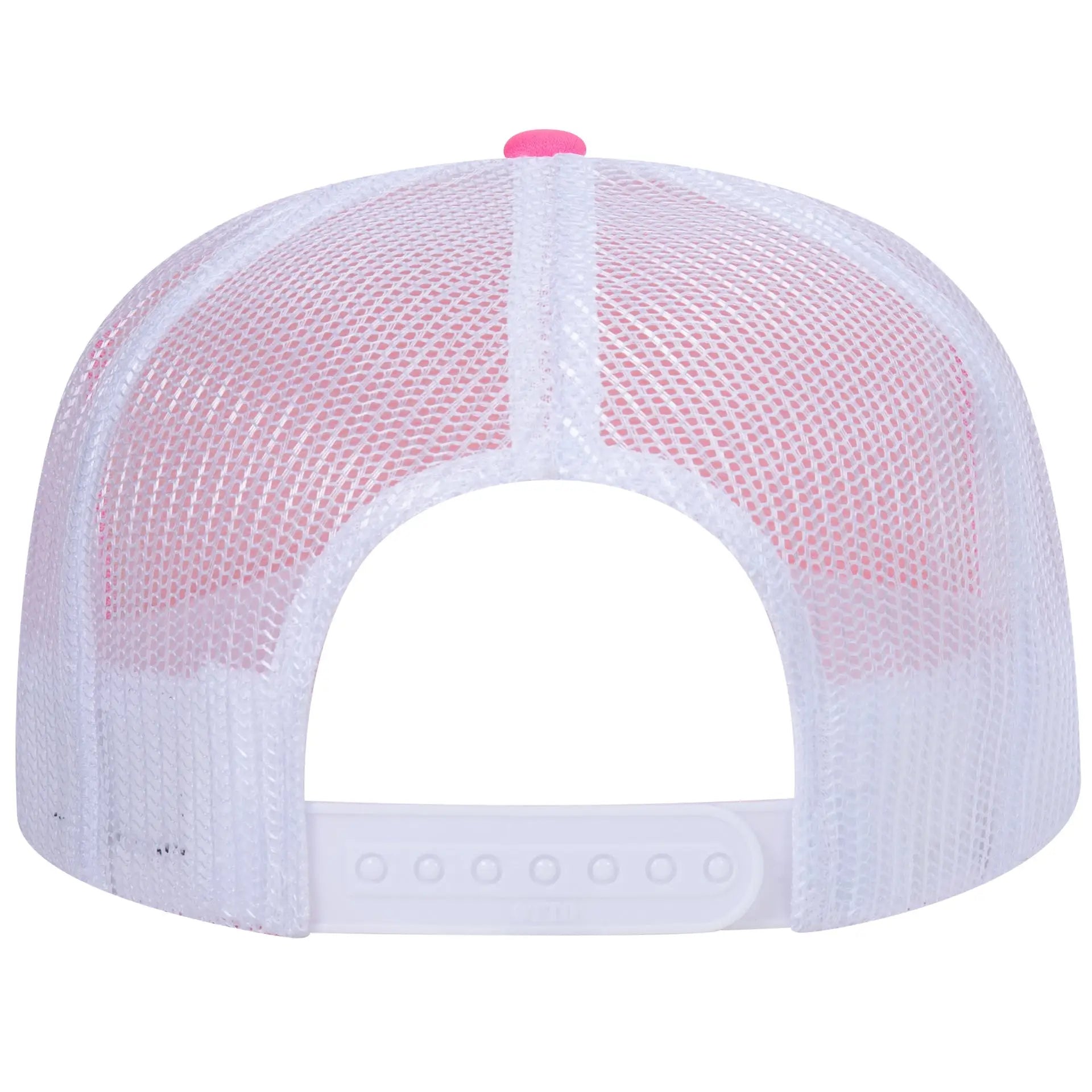 OTTO 39-165 5 Panel High Crown Mesh Back Trucker Cap - 898916 N Pnk/N Pnk/Wht - 898916 N Pnk/N Pnk/Wht / 6 1/2’’ - 7