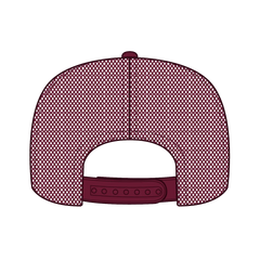 OTTO 39-165 5 Panel High Crown Mesh Back Trucker Cap - Burg. Marn - Burg. Marn / 6 1/2’’ - 7 5/8’’