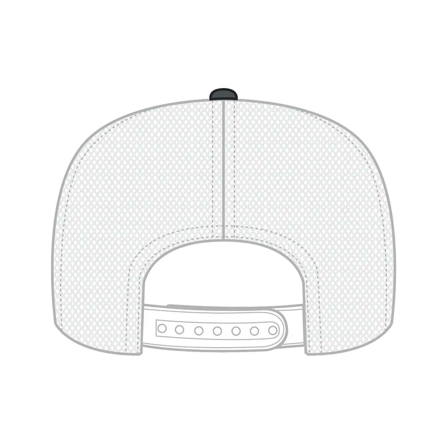 OTTO 39-165 5 Panel High Crown Mesh Back Trucker Cap - Ch.Gry/Ch.Gry/Wht - Ch.Gry/Ch.Gry/Wht / 6 1/2’’ - 7 5/8’’