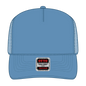 OTTO 39-165 5 Panel High Crown Mesh Back Trucker Cap - Col. Blue - Col. Blue / 6 1/2’’ - 7 5/8’’