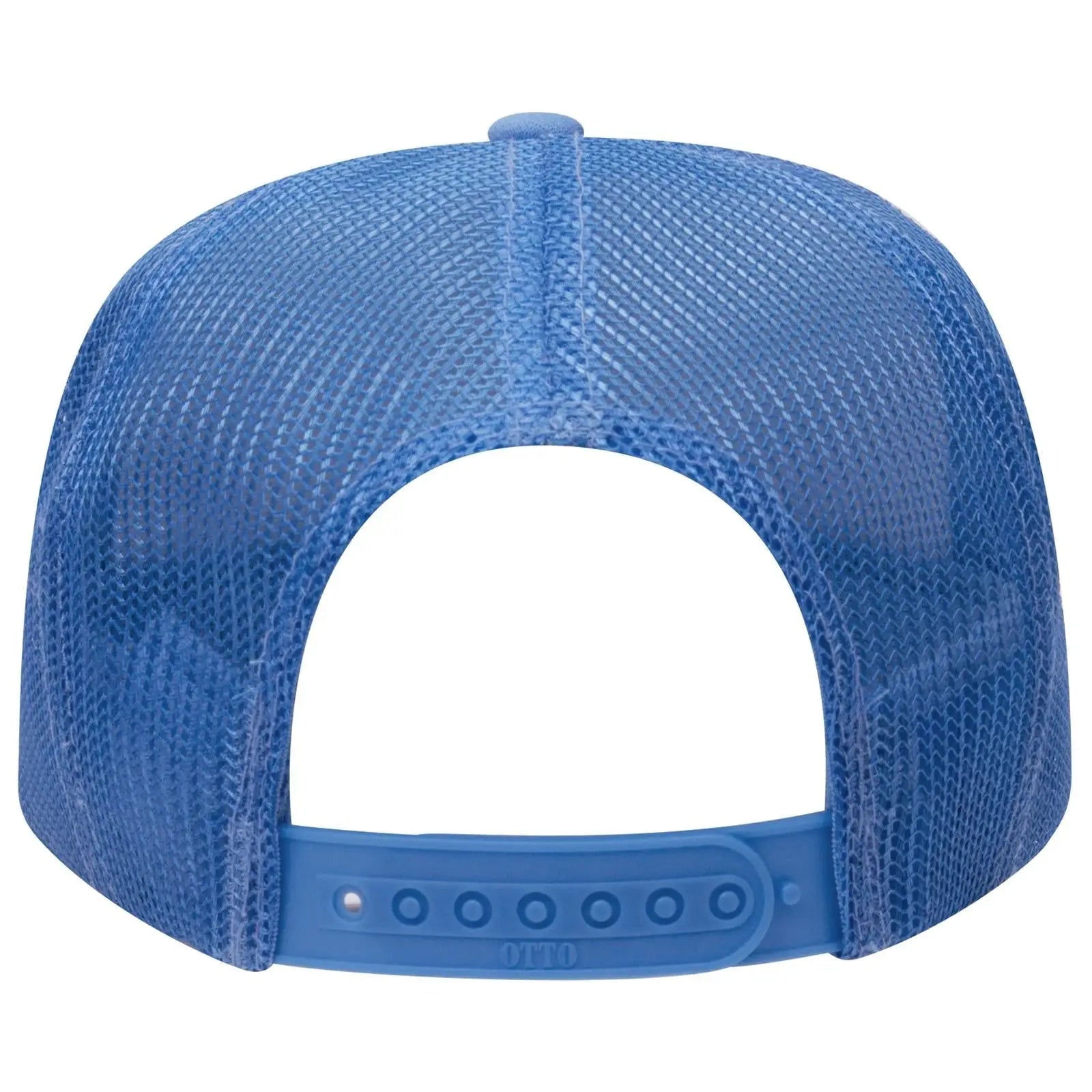 OTTO 39-165 5 Panel High Crown Mesh Back Trucker Cap - Col. Blue