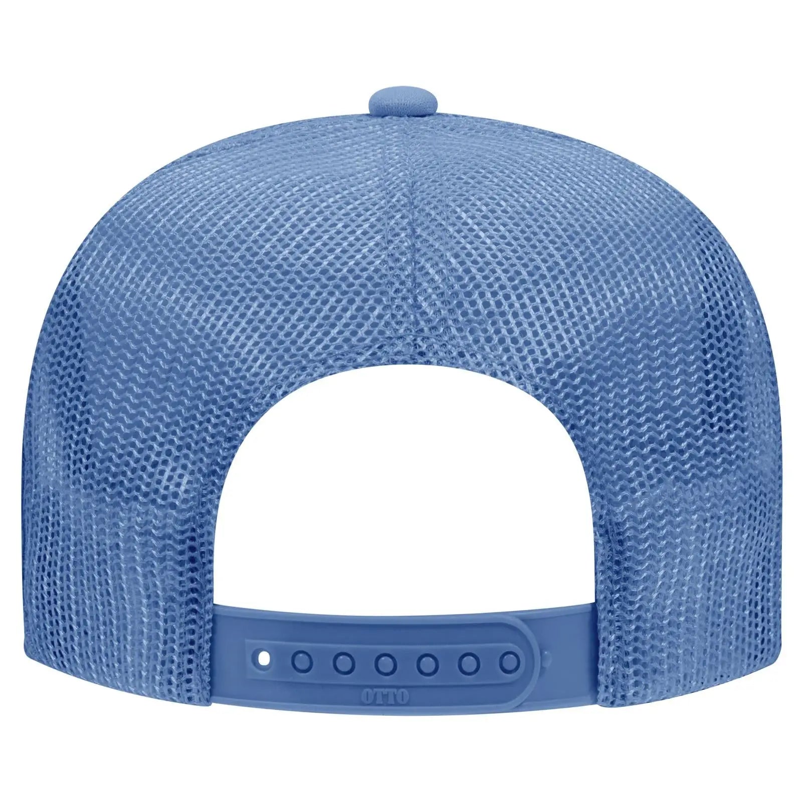 OTTO 39-165 5 Panel High Crown Mesh Back Trucker Cap - Col. Blue