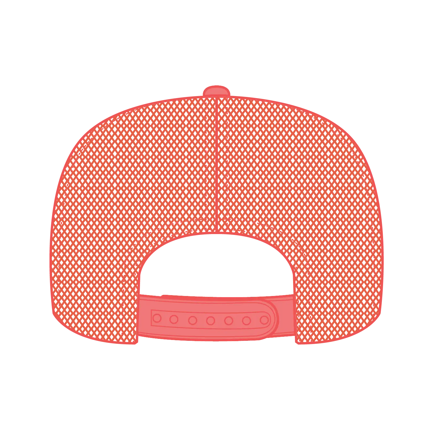 OTTO 39-165 5 Panel High Crown Mesh Back Trucker Cap - Crl/Wht/Crl