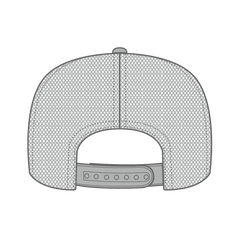 OTTO 39-165 5 Panel High Crown Mesh Back Trucker Cap - Gray