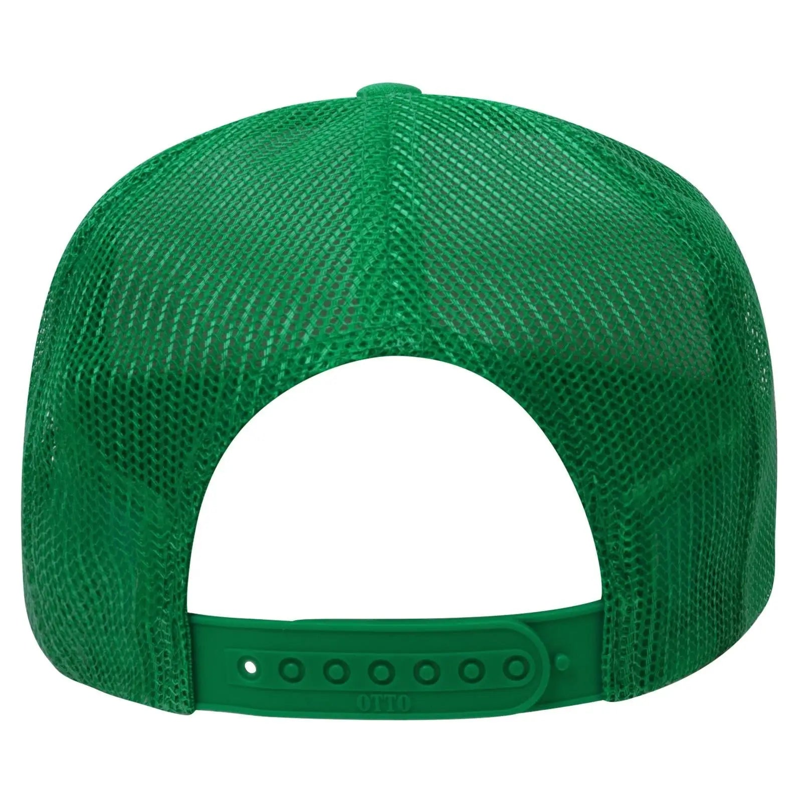 OTTO 39-165 5 Panel High Crown Mesh Back Trucker Cap - Kelly