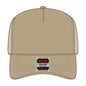 OTTO 39-165 5 Panel High Crown Mesh Back Trucker Cap - Khaki - Khaki / 6’’ - 7 1/8’’