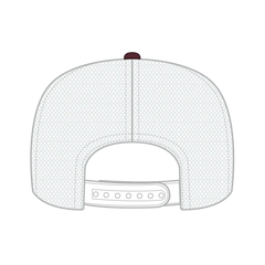 OTTO 39-165 5 Panel High Crown Mesh Back Trucker Cap - Mrn/Mrn/Wht - Mrn/Mrn/Wht / 6 1/2’’ - 7 5/8’’