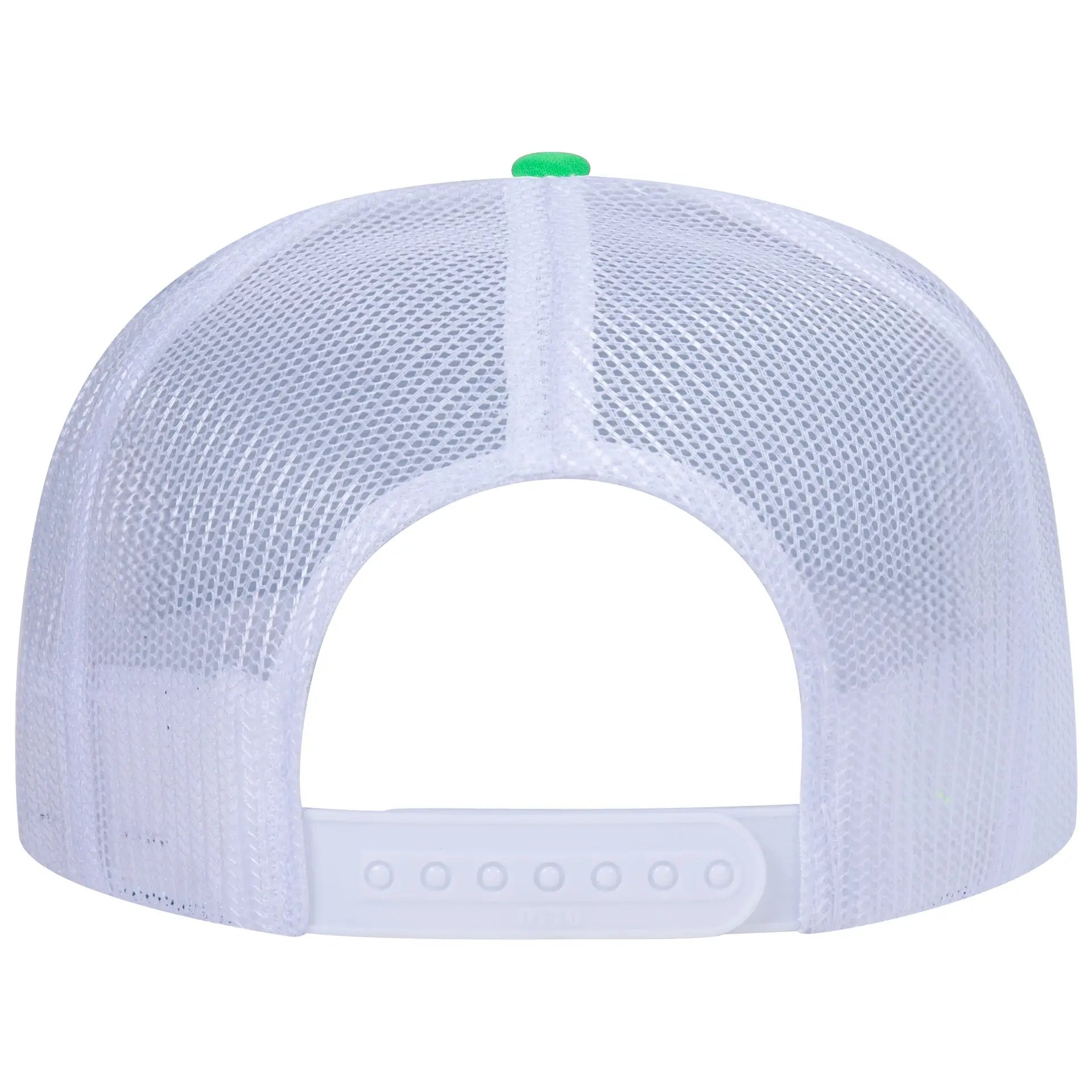 OTTO 39-165 5 Panel High Crown Mesh Back Trucker Cap - N Grn/N Grn/Wht - N Grn/N Grn/Wht / 6 1/2’’ - 7 5/8’’
