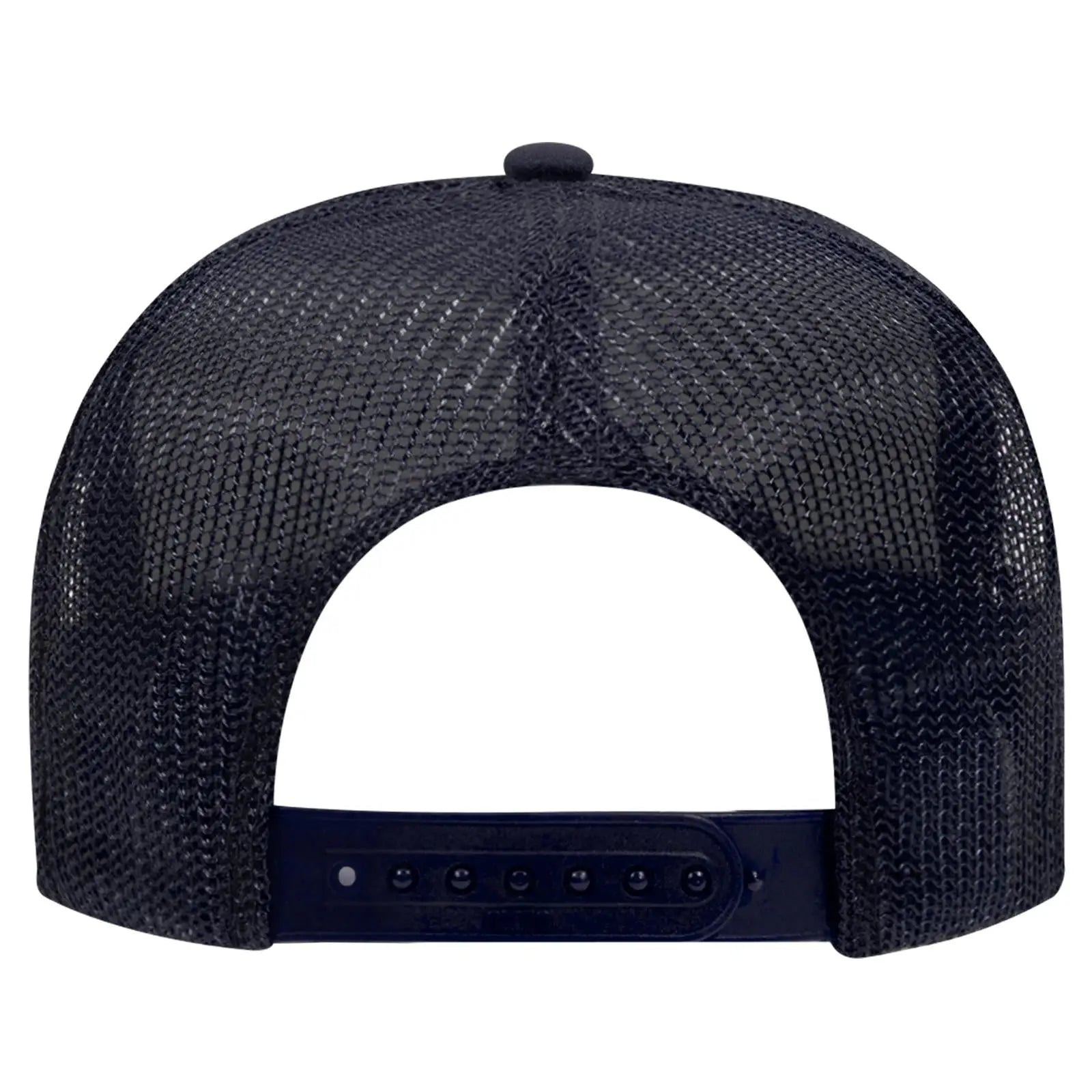 OTTO 39-165 5 Panel High Crown Mesh Back Trucker Cap - Navy