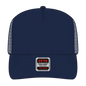 OTTO 39-165 5 Panel High Crown Mesh Back Trucker Cap - Navy - Navy / 6’’ - 7 1/8’’