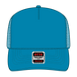 OTTO 39-165 5 Panel High Crown Mesh Back Trucker Cap - Neon Blue - Neon Blue / 6 1/2’’ - 7 5/8’’
