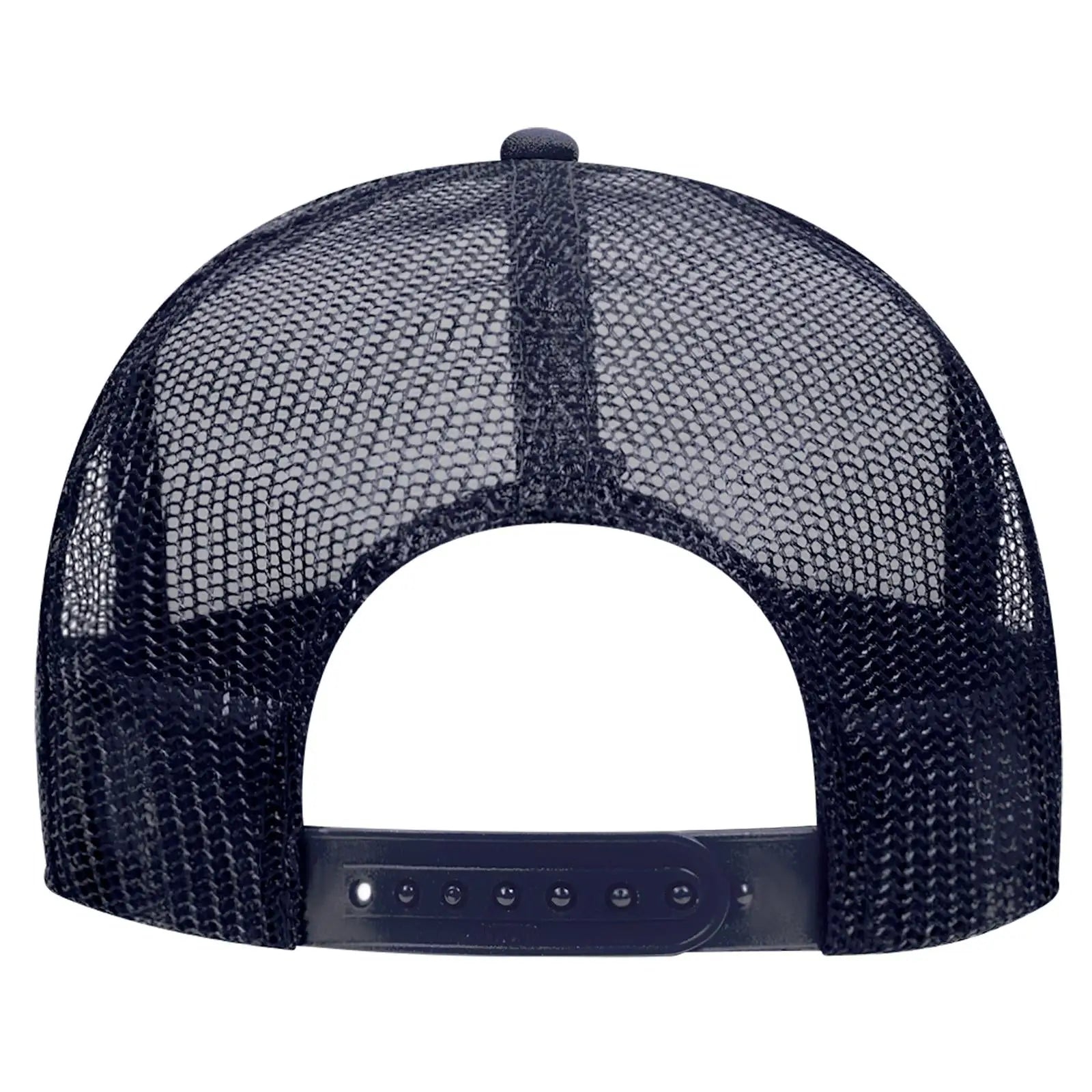 OTTO 39-165 5 Panel High Crown Mesh Back Trucker Cap - Nvy/Gld/Nvy - Nvy/Gld/Nvy / 6 1/2’’ - 7 5/8’’