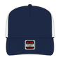 OTTO 39-165 5 Panel High Crown Mesh Back Trucker Cap - Nvy/Nvy/Wht - Nvy/Nvy/Wht / 6 1/2’’ - 7 5/8’’