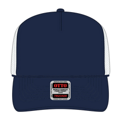 OTTO 39-165 5 Panel High Crown Mesh Back Trucker Cap - Nvy/Nvy/Wht - Nvy/Nvy/Wht / 6 1/2’’ - 7 5/8’’