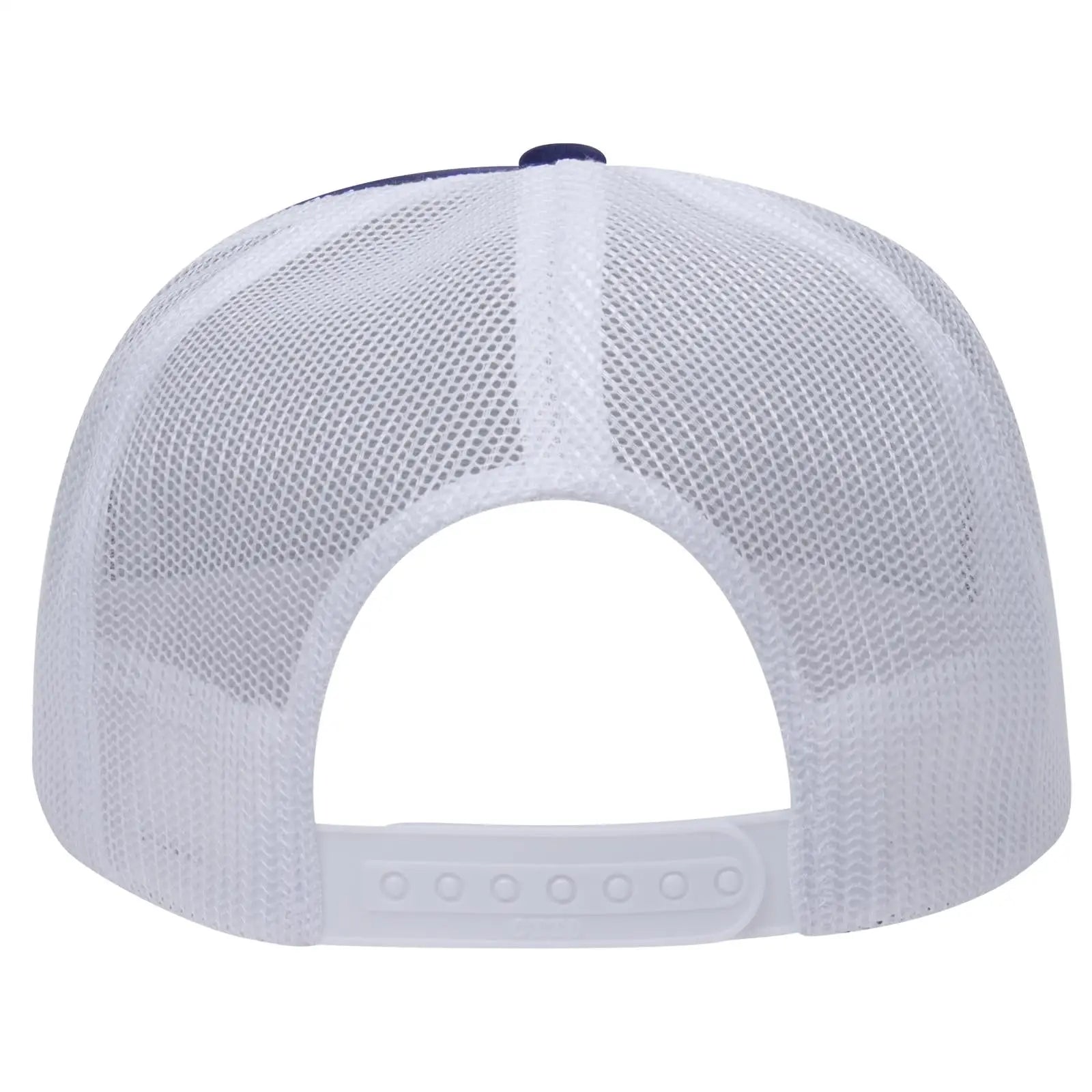 OTTO 39-165 5 Panel High Crown Mesh Back Trucker Cap - Nvy/Nvy/Wht - Nvy/Nvy/Wht / 6 1/2’’ - 7 5/8’’
