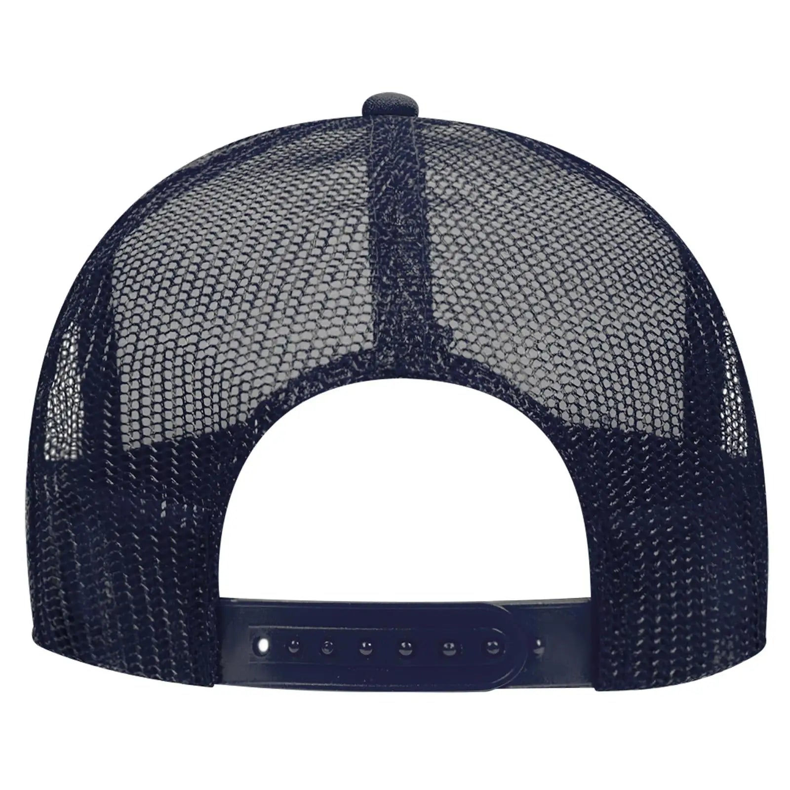OTTO 39-165 5 Panel High Crown Mesh Back Trucker Cap - Nvy/Wht/Nvy