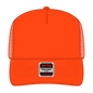 OTTO 39-165 5 Panel High Crown Mesh Back Trucker Cap - Orange - Orange / 6 1/2’’ - 7 5/8’’