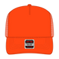 OTTO 39-165 5 Panel High Crown Mesh Back Trucker Cap - Orange - Orange / 6’’ - 7 1/8’’
