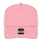 OTTO 39-165 5 Panel High Crown Mesh Back Trucker Cap - Pink - Pink / 6 1/2’’ - 7 5/8’’