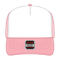OTTO 39-165 5 Panel High Crown Mesh Back Trucker Cap - Pnk/Wht/Pnk - Pnk/Wht/Pnk / 6 1/2’’ - 7 5/8’’
