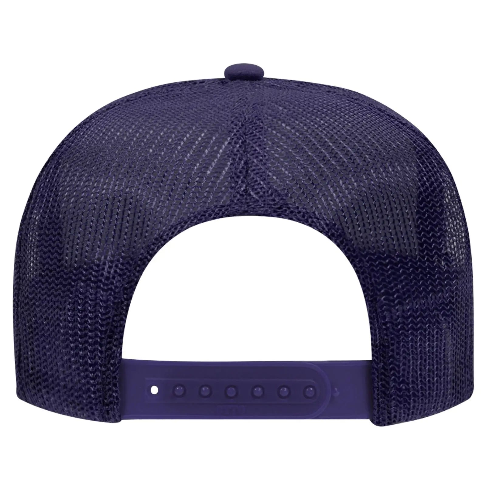 OTTO 39-165 5 Panel High Crown Mesh Back Trucker Cap - Purple