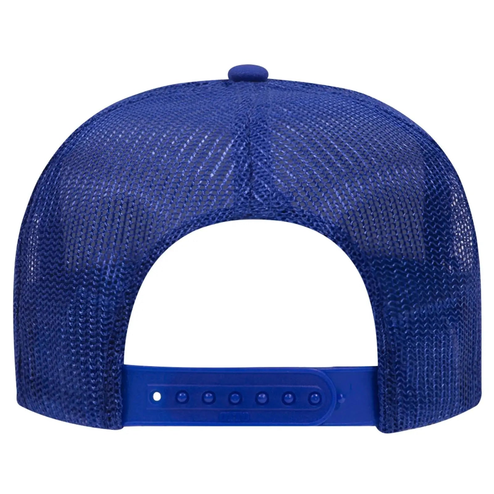 OTTO 39-165 5 Panel High Crown Mesh Back Trucker Cap - Royal
