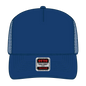 OTTO 39-165 5 Panel High Crown Mesh Back Trucker Cap - Royal - Royal / 6 1/2’’ - 7 5/8’’