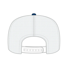 OTTO 39-165 5 Panel High Crown Mesh Back Trucker Cap - Ryl/Ryl/Wht - Ryl/Ryl/Wht / 6 1/2’’ - 7 5/8’’