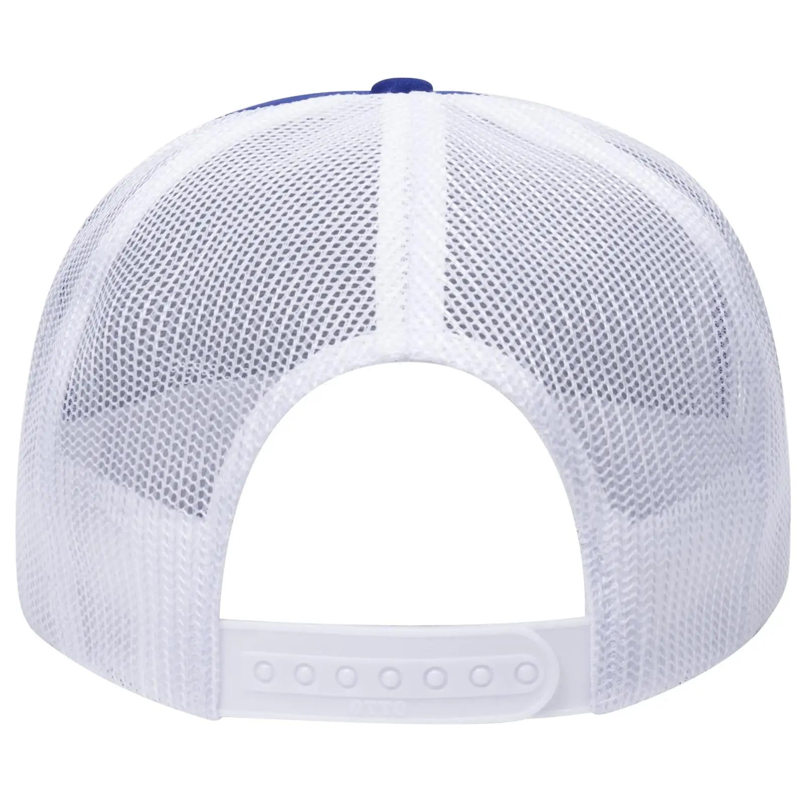 OTTO 39-165 5 Panel High Crown Mesh Back Trucker Cap - Ryl/Ryl/Wht - Ryl/Ryl/Wht / 6 1/2’’ - 7 5/8’’