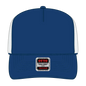 OTTO 39-165 5 Panel High Crown Mesh Back Trucker Cap - Ryl/Ryl/Wht - Ryl/Ryl/Wht / 6 1/2’’ - 7 5/8’’