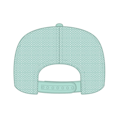 OTTO 39-165 5 Panel High Crown Mesh Back Trucker Cap - Seafoam Green - Seafoam Green / 6 1/2’’ - 7 5/8’’