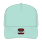 OTTO 39-165 5 Panel High Crown Mesh Back Trucker Cap - Seafoam Green - Seafoam Green / 6 1/2’’ - 7 5/8’’