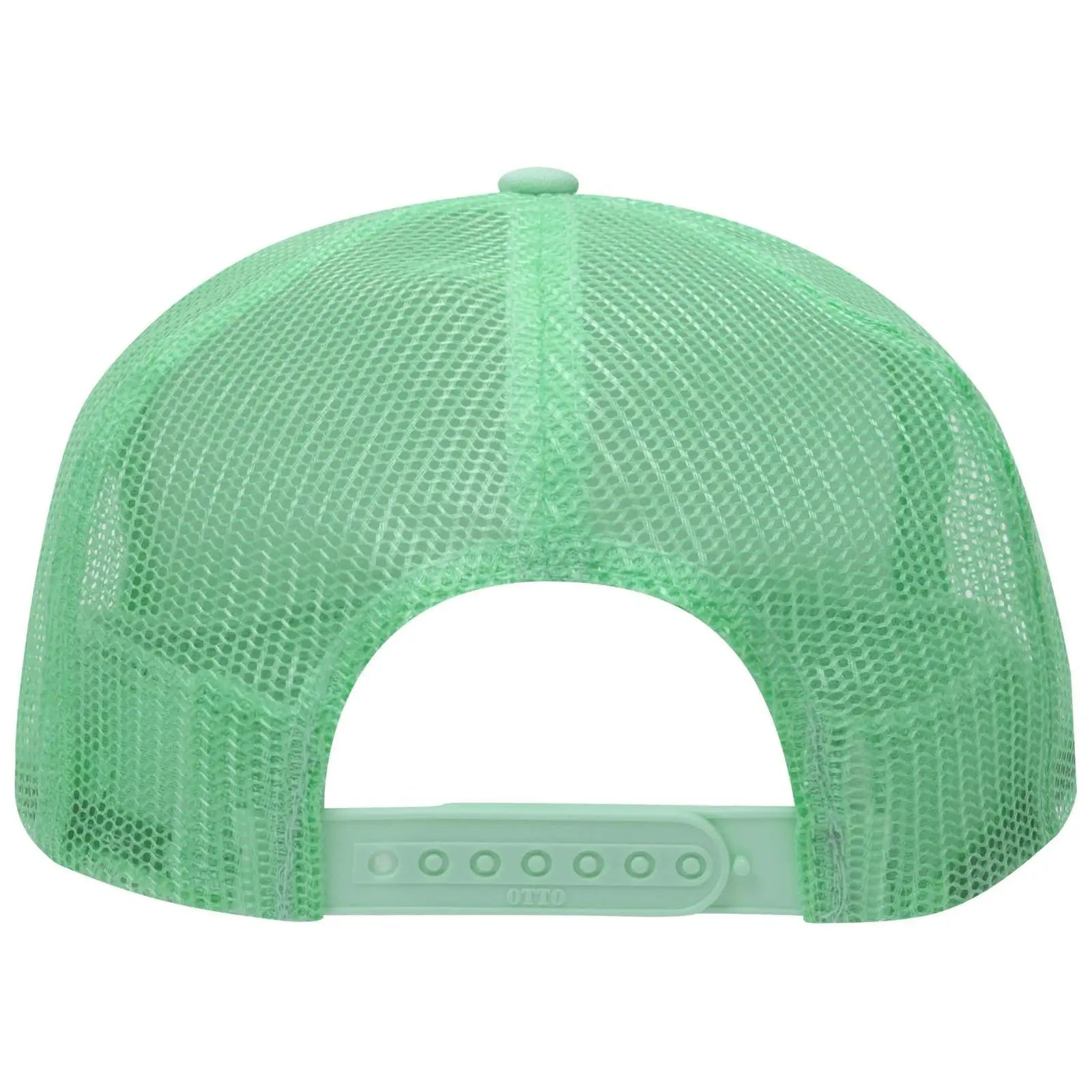 OTTO 39-165 5 Panel High Crown Mesh Back Trucker Cap - Seafoam Green - Seafoam Green / 6 1/2’’ - 7 5/8’’