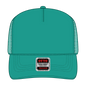 OTTO 39-165 5 Panel High Crown Mesh Back Trucker Cap - Turquoise - Turquoise / 6’’ - 7 1/8’’