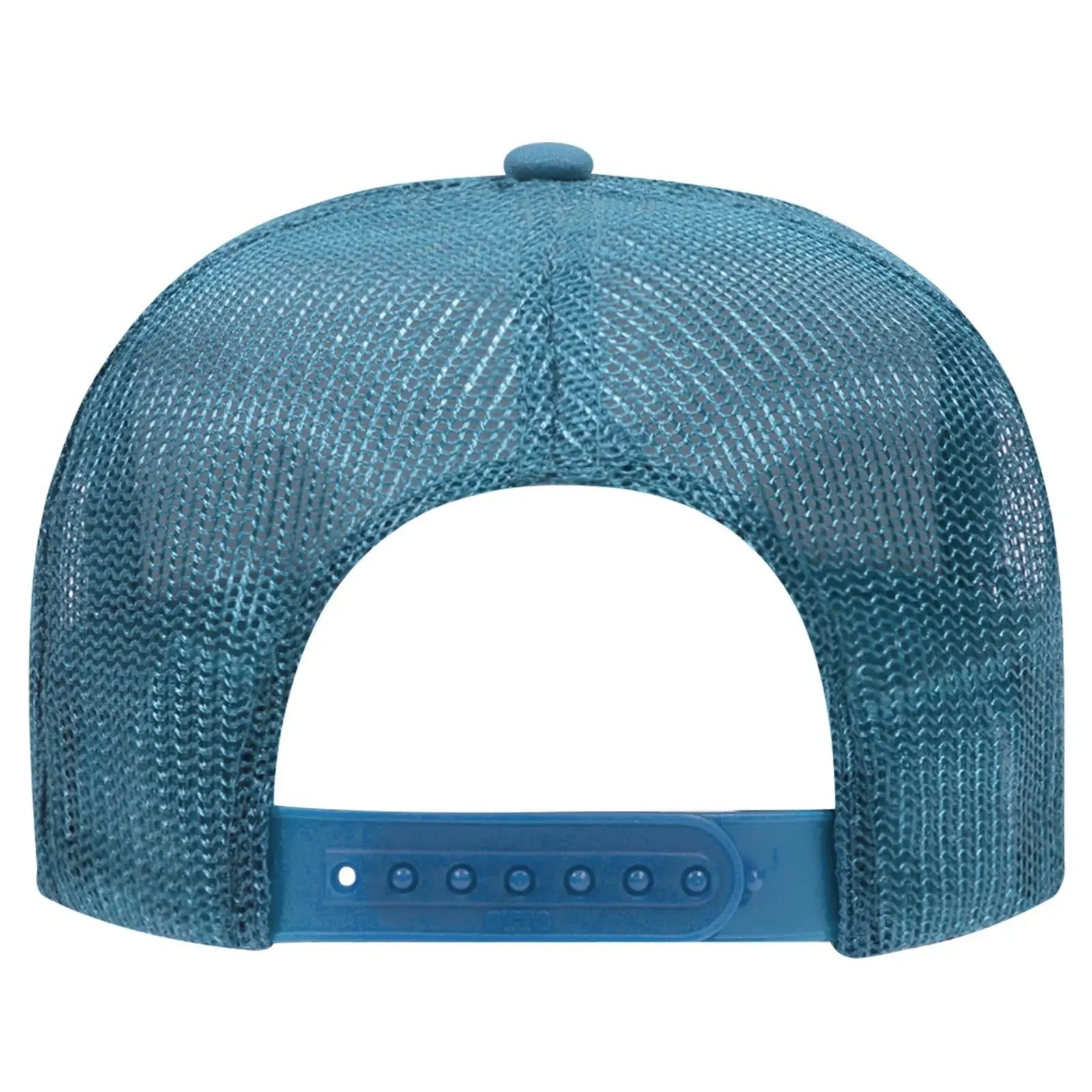 OTTO 39-165 5 Panel High Crown Mesh Back Trucker Cap - Turquoise