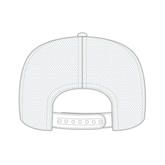 OTTO 39-165 5 Panel High Crown Mesh Back Trucker Cap - White