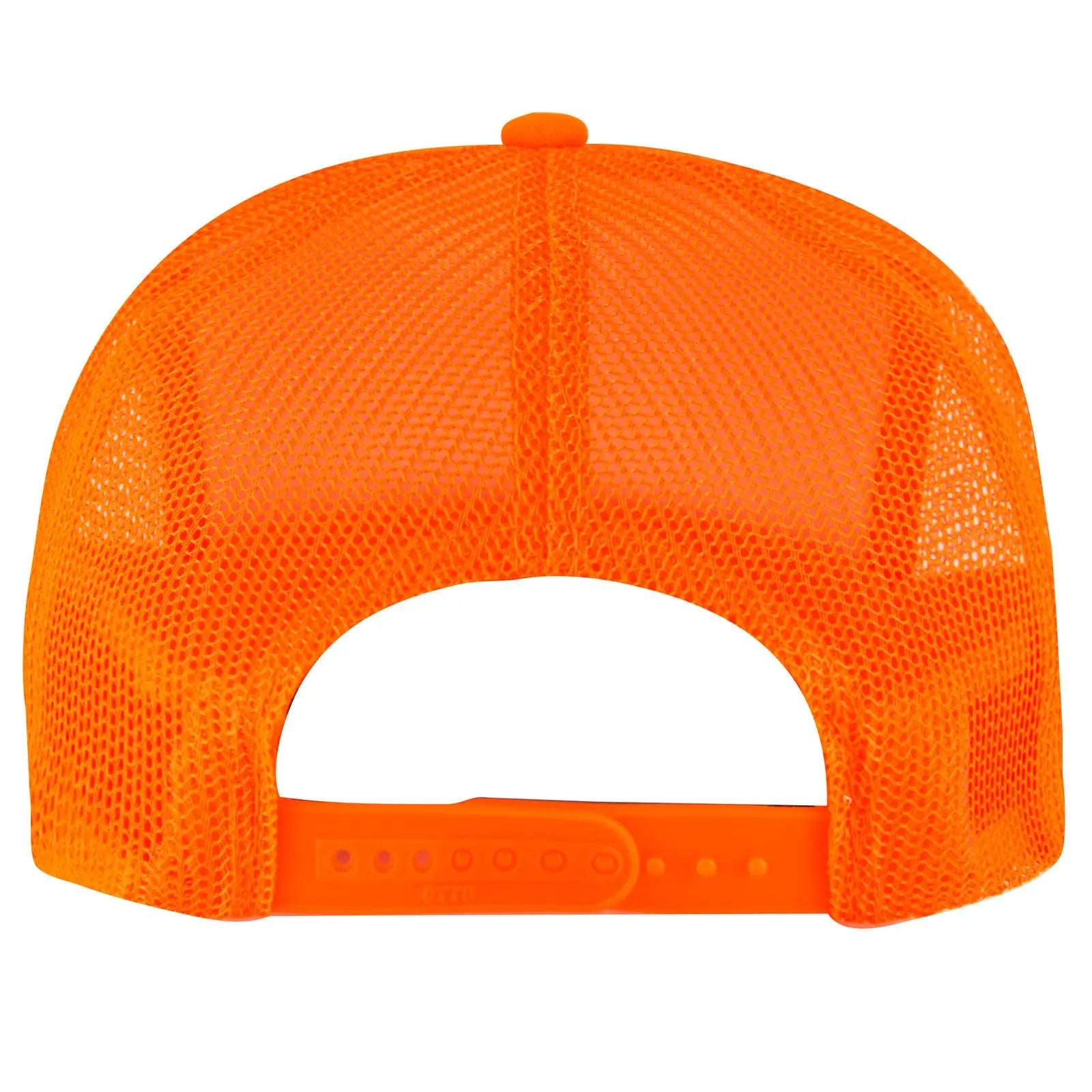 OTTO 39-165 Camouflage 5 Panel High Crown Mesh Back Trucker Cap - N.Org/Camo - N.Org/Camo / 6 1/2’’ - 7 5/8’’