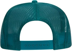 OTTO 39-165 Youth 5 Panel Foam High Crown Mesh Back Trucker Snapback Cap - Jade - Green / Youth