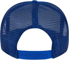 OTTO 39-165 Youth 5 Panel Foam High Crown Mesh Back Trucker Snapback Cap - Royal - Royal / Youth