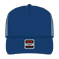 OTTO 39-166 5 Panel High Crown Air Mesh Back Trucker Cap - Royal - Royal / 7 3/8’’ - 7 5/8’’