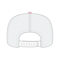 OTTO 39-166 5 Panel High Crown Circle Mesh Back Trucker Cap - S.Pnk/S.Pnk/Wht - S.Pnk/S.Pnk/Wht / 7 3/8’’ - 7 5/8’’