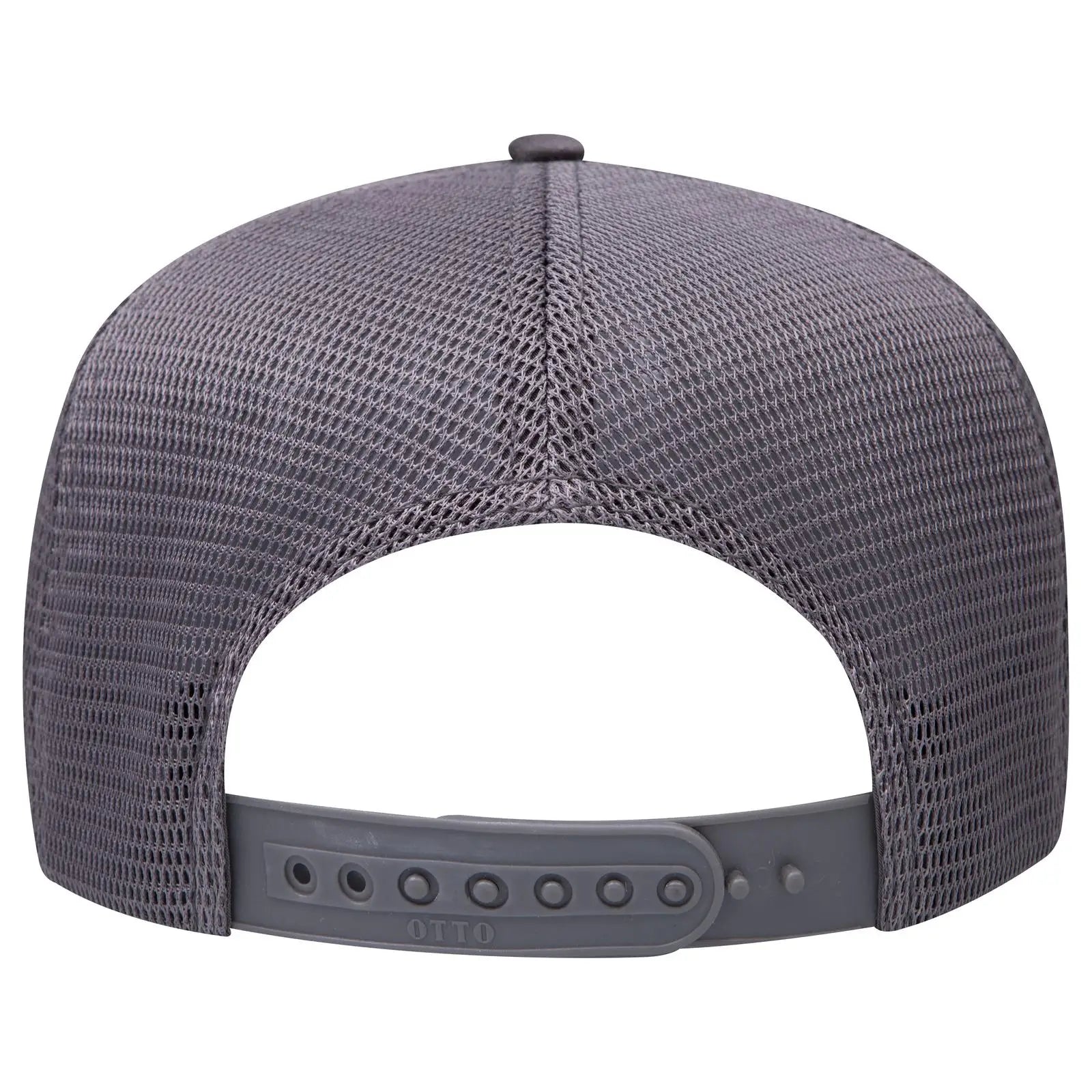 OTTO 39-167 ’OTTO Comfy Fit’ 5 Panel High Crown Mesh Back Trucker Cap - Char. Gray - Char. Gray / 7 3/8’’ - 7 5/8’’